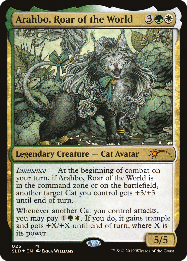 Arahbo, Roar of the World (SLD-025) (Foil)