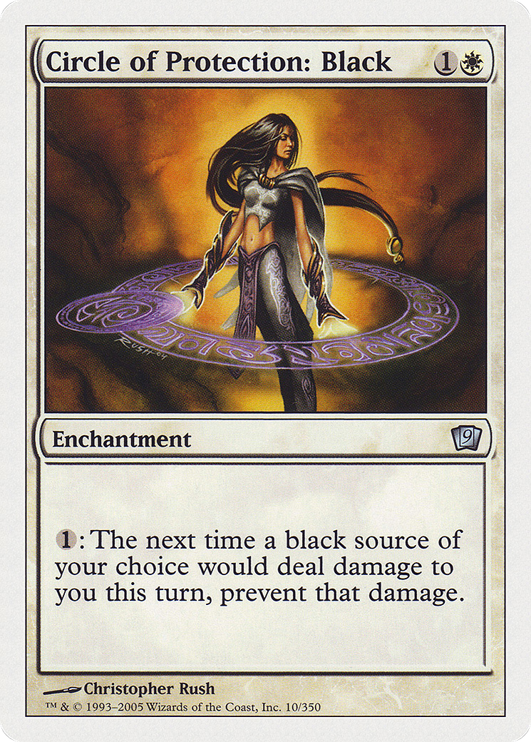 Circle of Protection: Black (9ED-010★) (Foil)