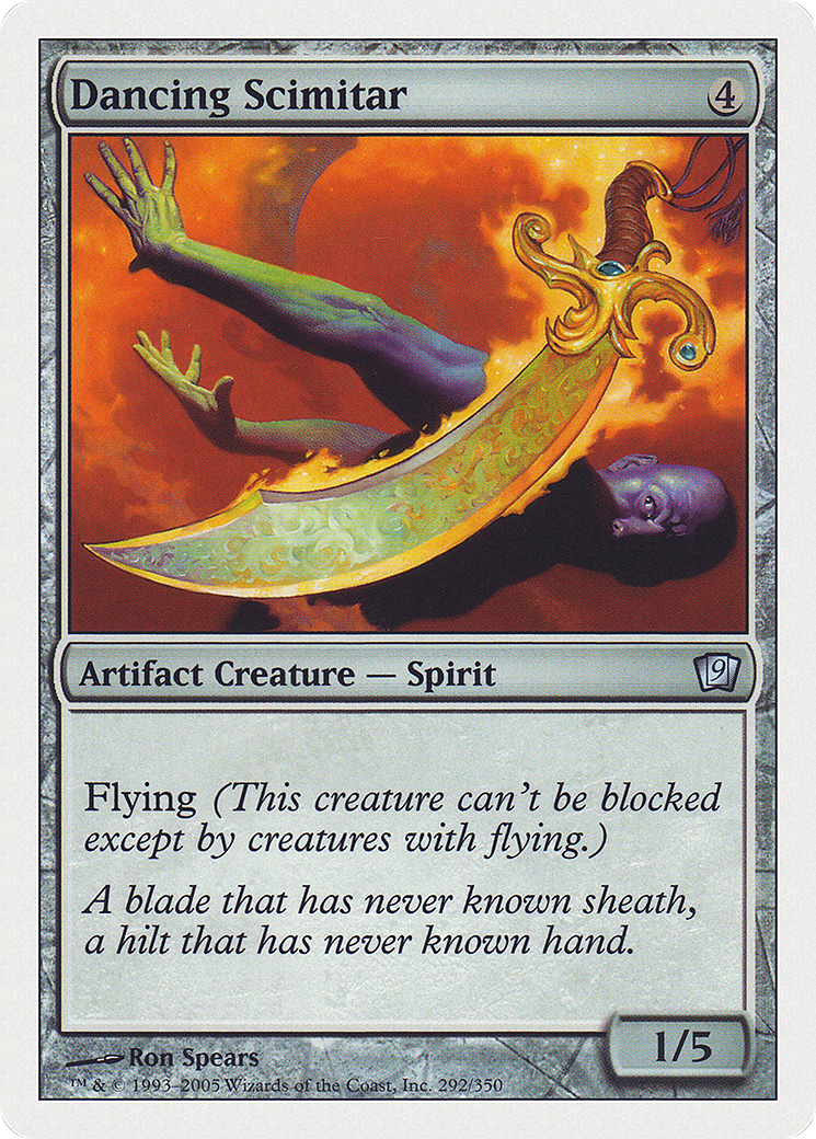 Dancing Scimitar (9ED-292★) (Foil)