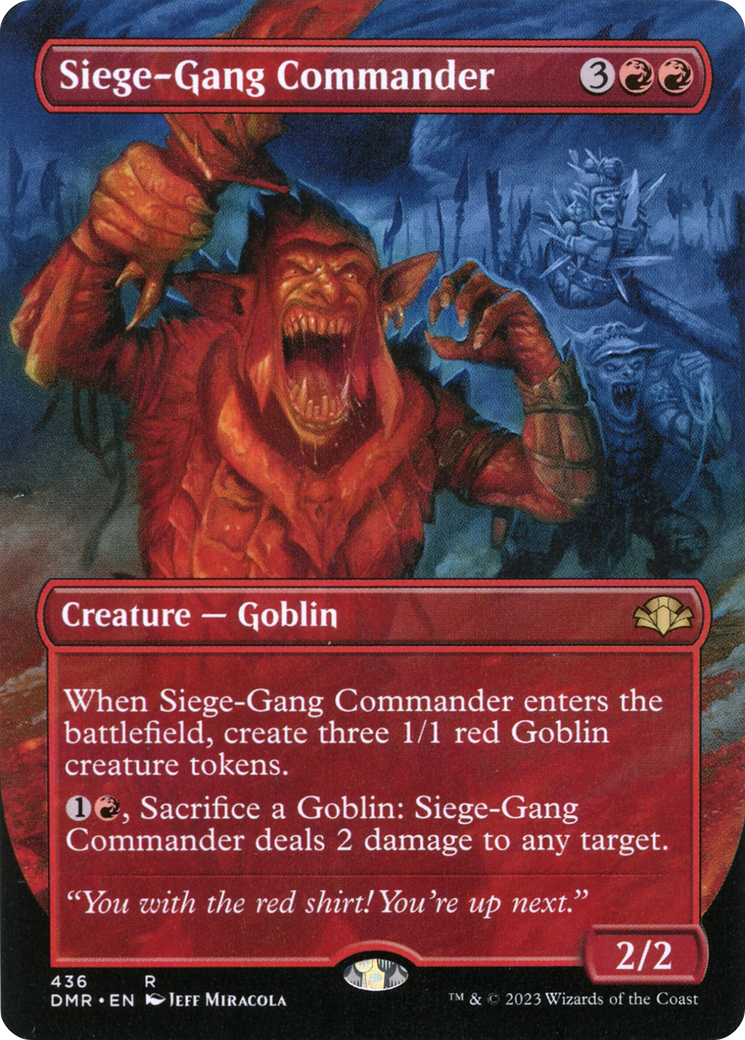 Siege-Gang Commander (DMR-436) (Borderless) (Foil)
