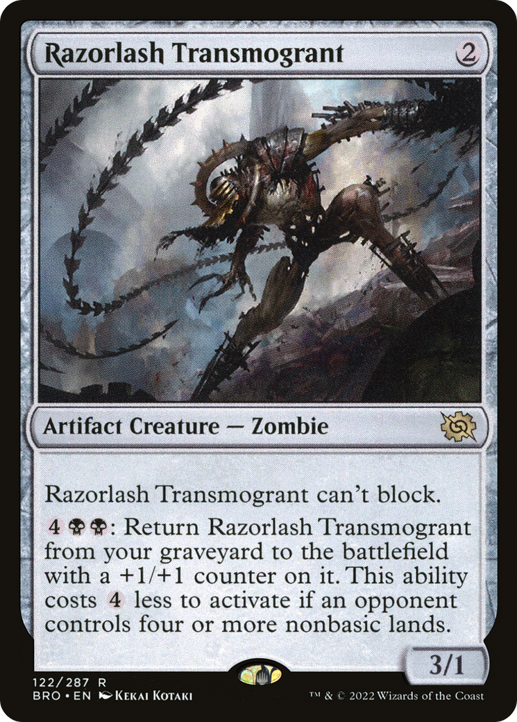 Razorlash Transmogrant (BRO-122) (Foil)