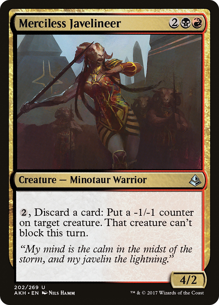 Merciless Javelineer (AKH-202) (Foil)