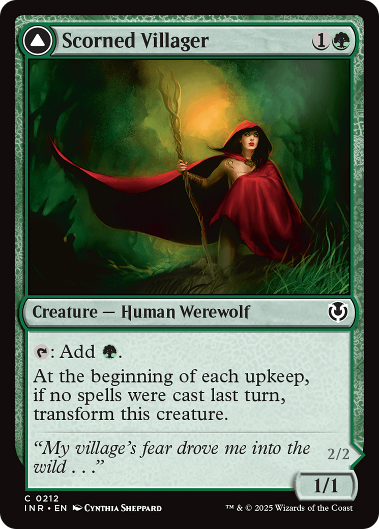 Scorned Villager // Moonscarred Werewolf (INR-212)