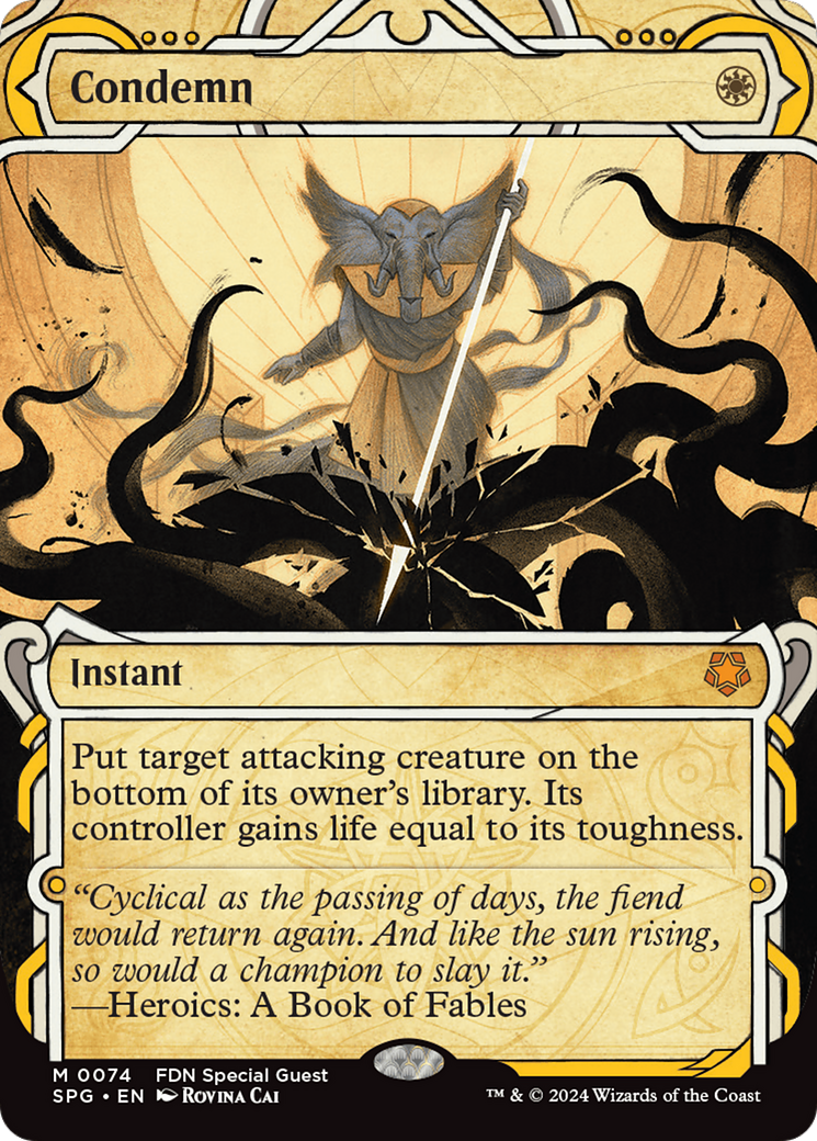 Condemn (SPG-074) (Showcase) (Foil)