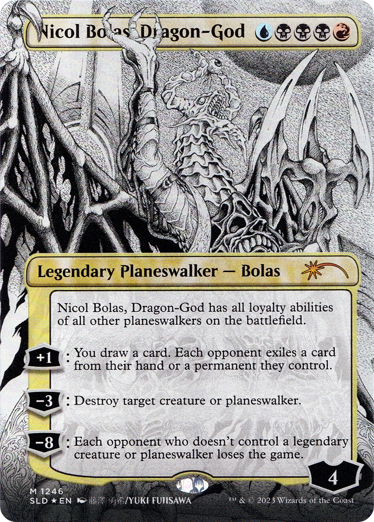 Nicol Bolas, Dragon-God (SLD-1246) (Borderless) (Foil)