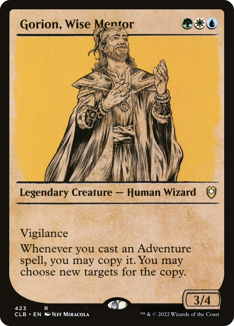 Gorion, Wise Mentor (CLB-423) (Showcase) (Foil)