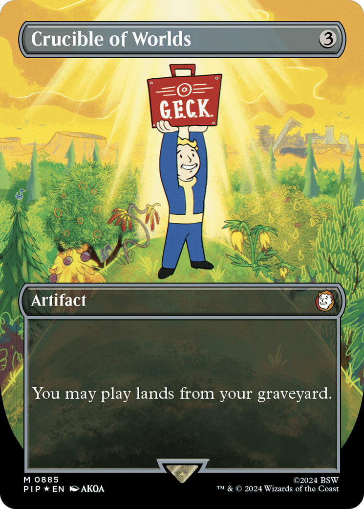 Crucible of Worlds (PIP-885) (Borderless) (Surge Foil)