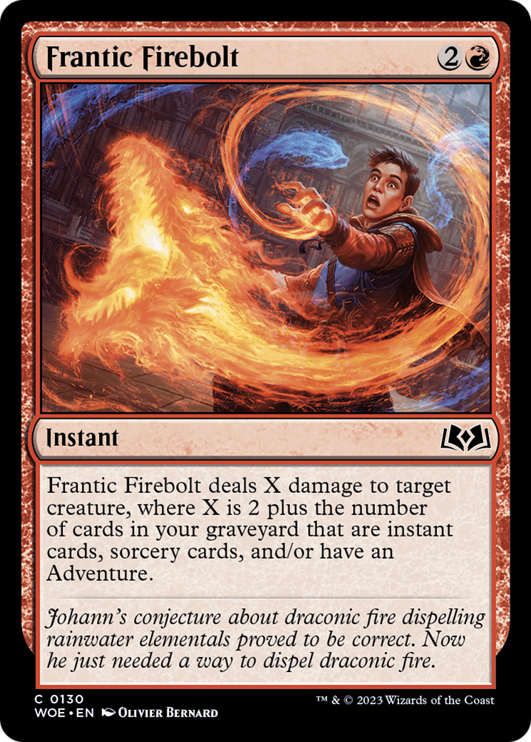 Frantic Firebolt (WOE-130) (Foil)