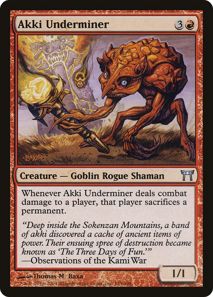 Akki Underminer (CHK-155) (Foil)