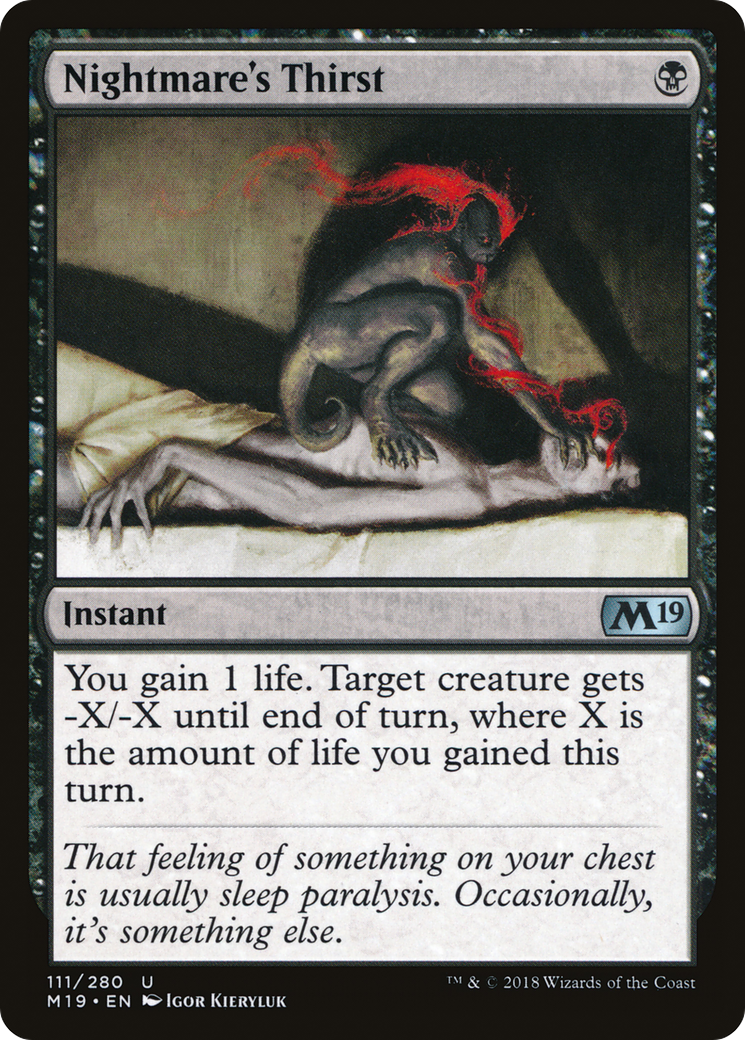 Nightmare's Thirst (M19-111)