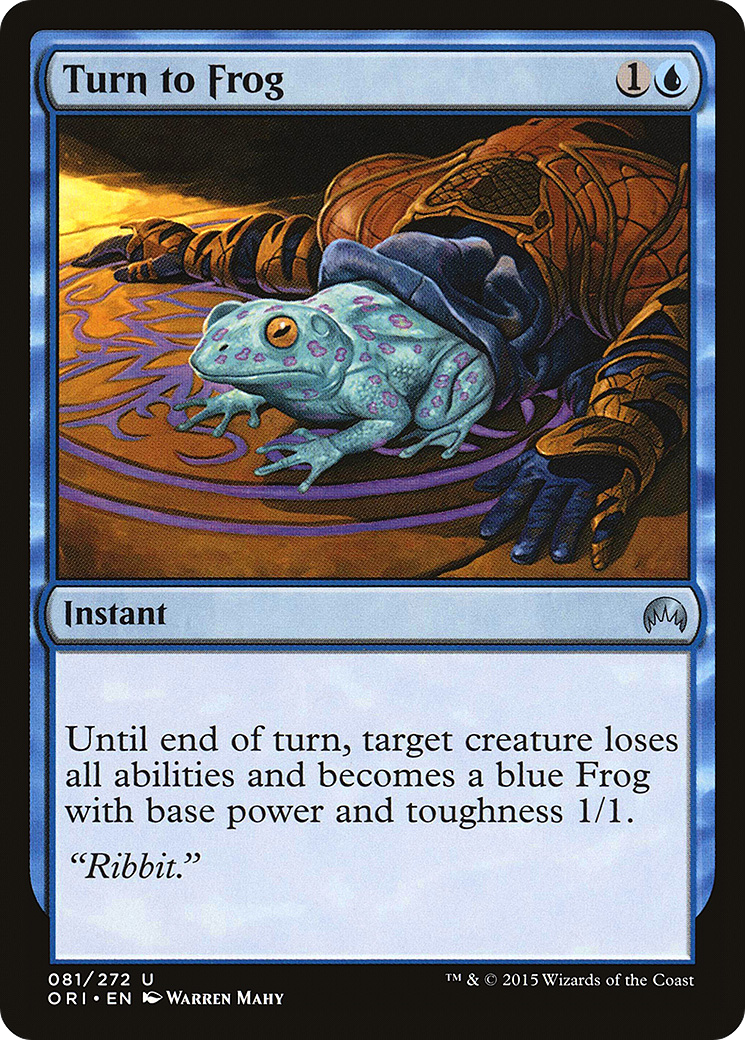 Turn to Frog (ORI-081) (Foil)