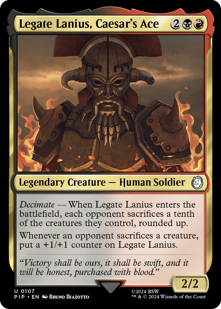 Legate Lanius, Caesar's Ace (PIP-107) (Foil)