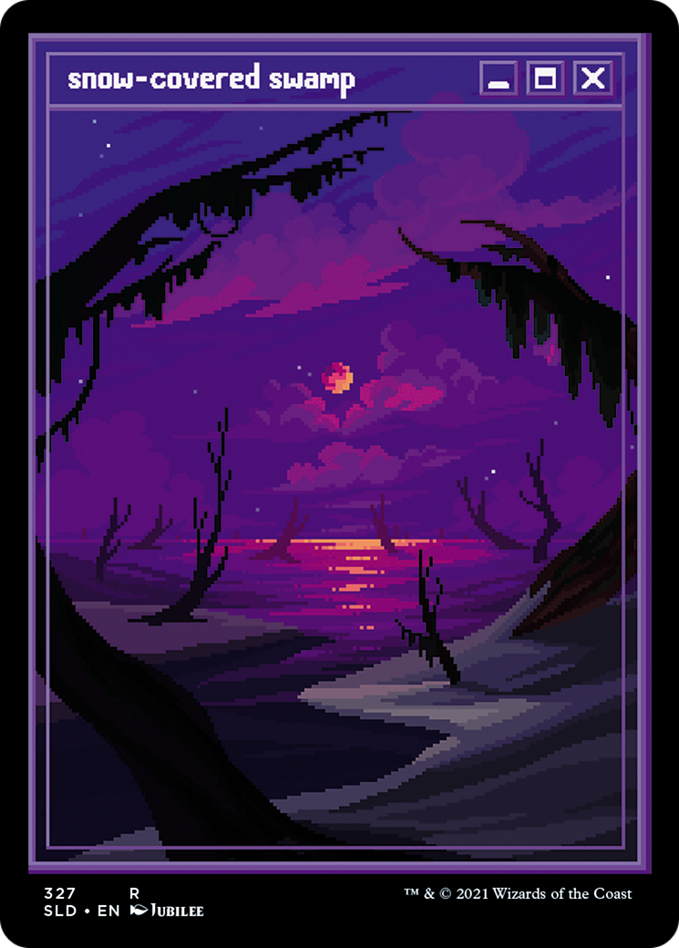 Snow-Covered Swamp (SLD-327) (Foil)