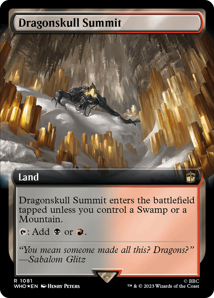 Dragonskull Summit (WHO-1081) (Extended Art) (Surge Foil)