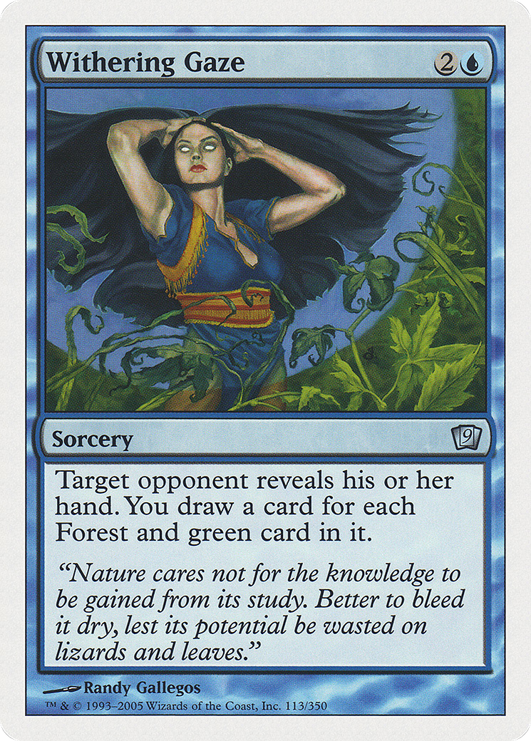Withering Gaze (9ED-113★) (Foil)