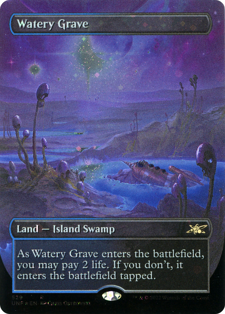 Watery Grave (UNF-529) (Borderless) (Galaxy Foil)