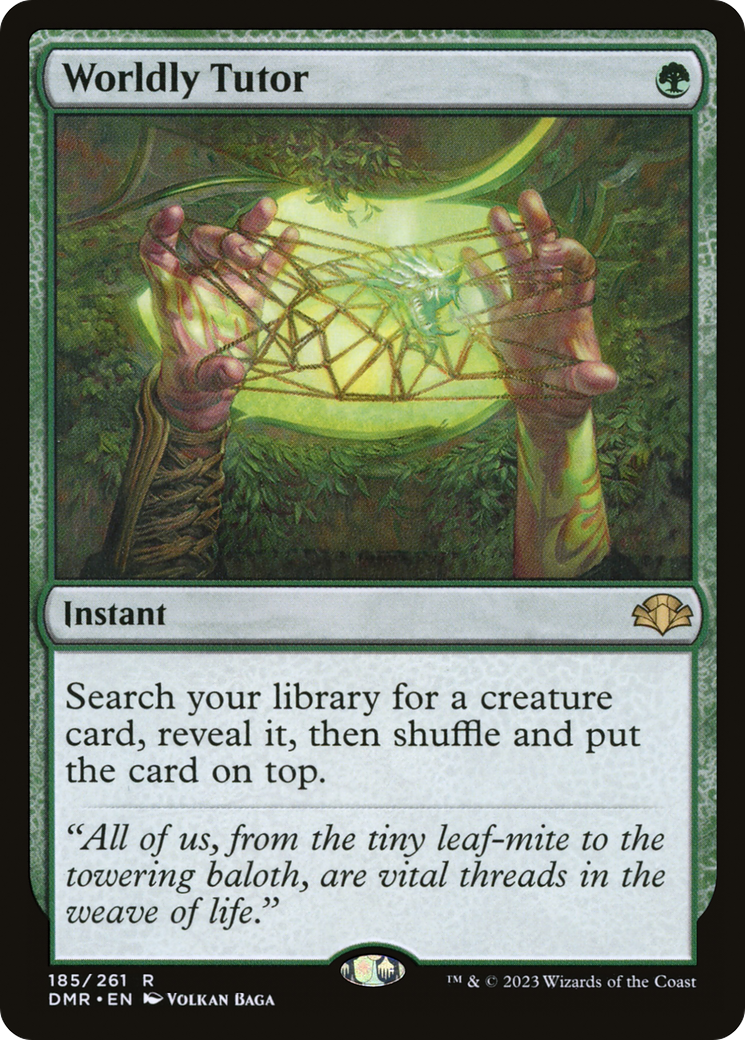 Worldly Tutor (DMR-185) (Foil)