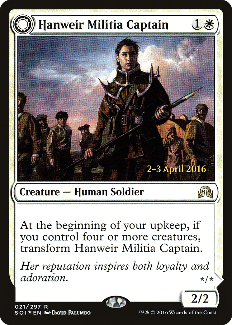 Hanweir Militia Captain // Westvale Cult Leader (PRE-21S) (Foil)