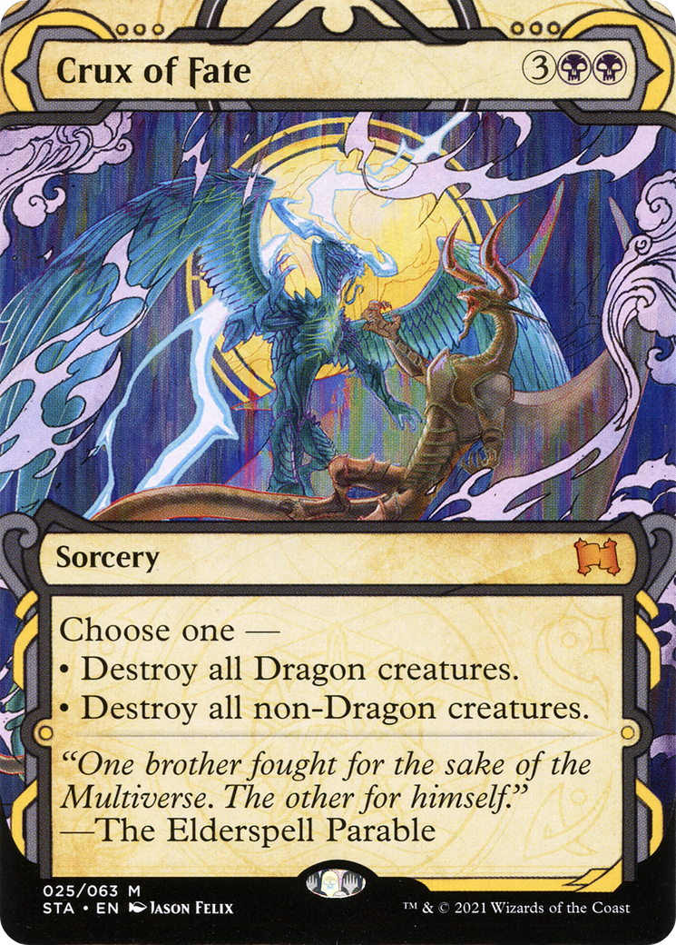 Crux of Fate (STA-025) (Showcase) (Borderless) (Foil)