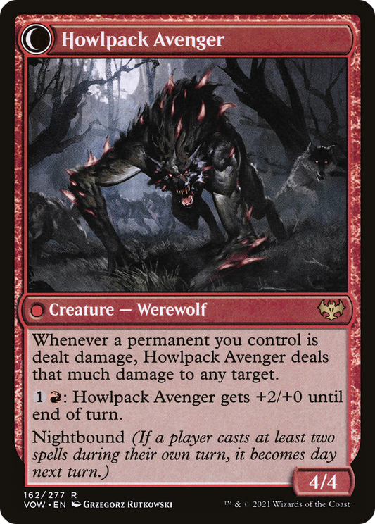 Ill-Tempered Loner // Howlpack Avenger (VOW-162) (Foil)