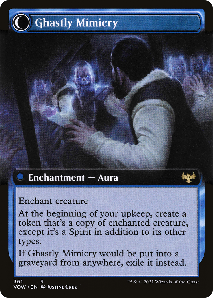 Mirrorhall Mimic // Ghastly Mimicry (VOW-361) (Extended Art) (Foil)