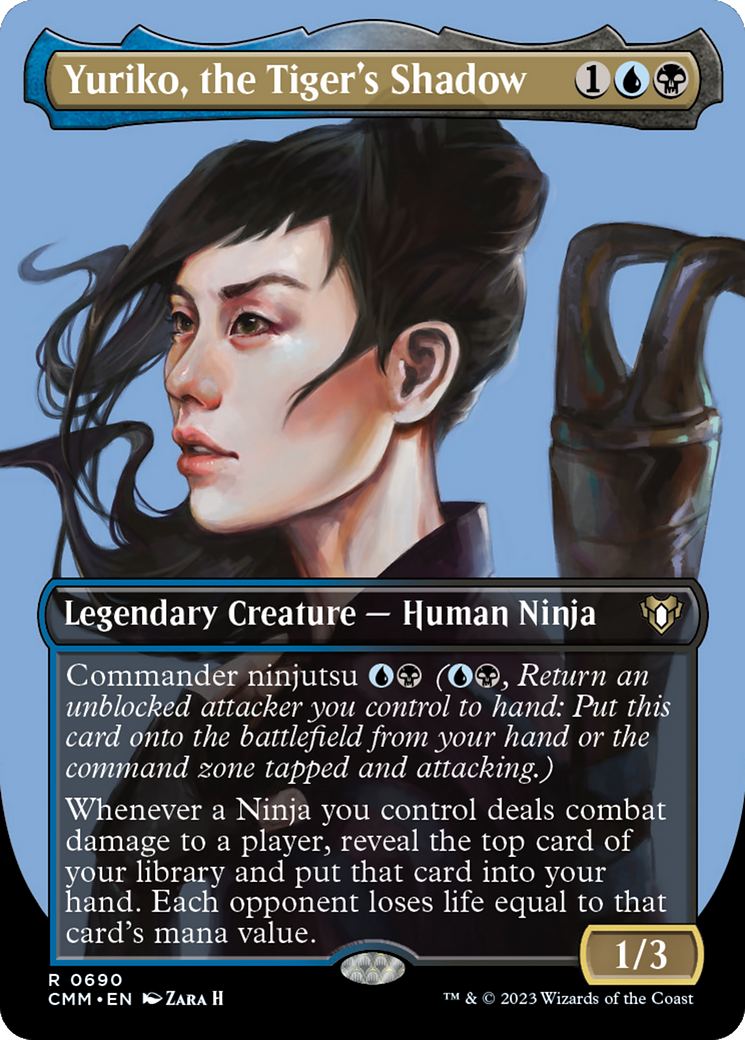 Yuriko, the Tiger's Shadow (CMM-690) (Borderless) (Foil)