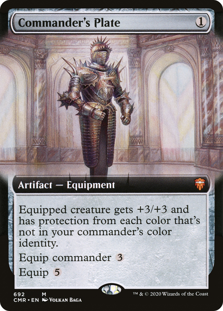 Commander's Plate (CMR-692) (Extended Art) (Foil)