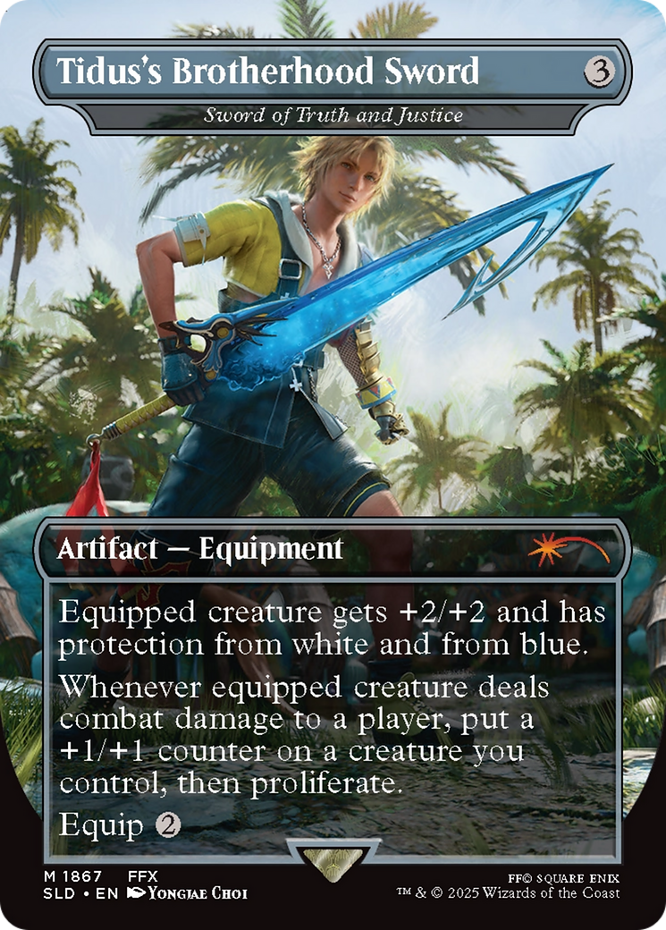 Tidus's Brotherhood Sword / Sword of Truth and Justice (SLD-1867) (Borderless)