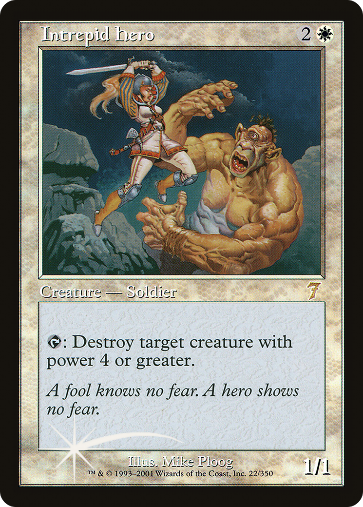Intrepid Hero (7ED-022★) (Foil)
