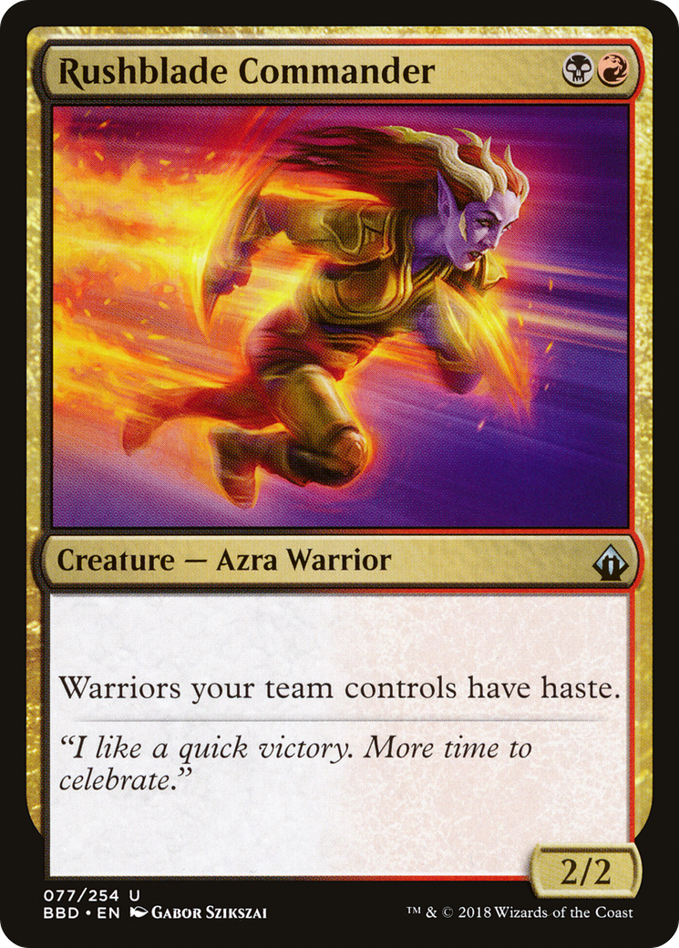 Rushblade Commander (BBD-077) (Foil)