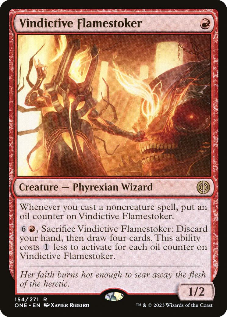 Vindictive Flamestoker (ONE-154) (Foil)