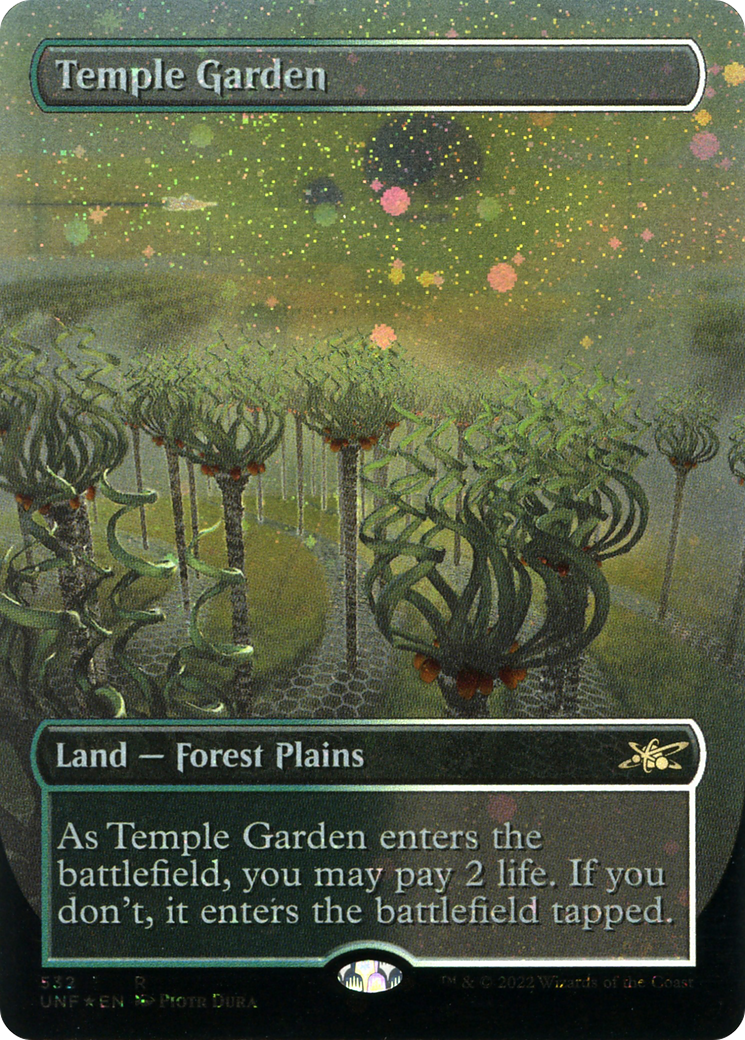 Temple Garden (UNF-532) (Borderless) (Galaxy Foil)