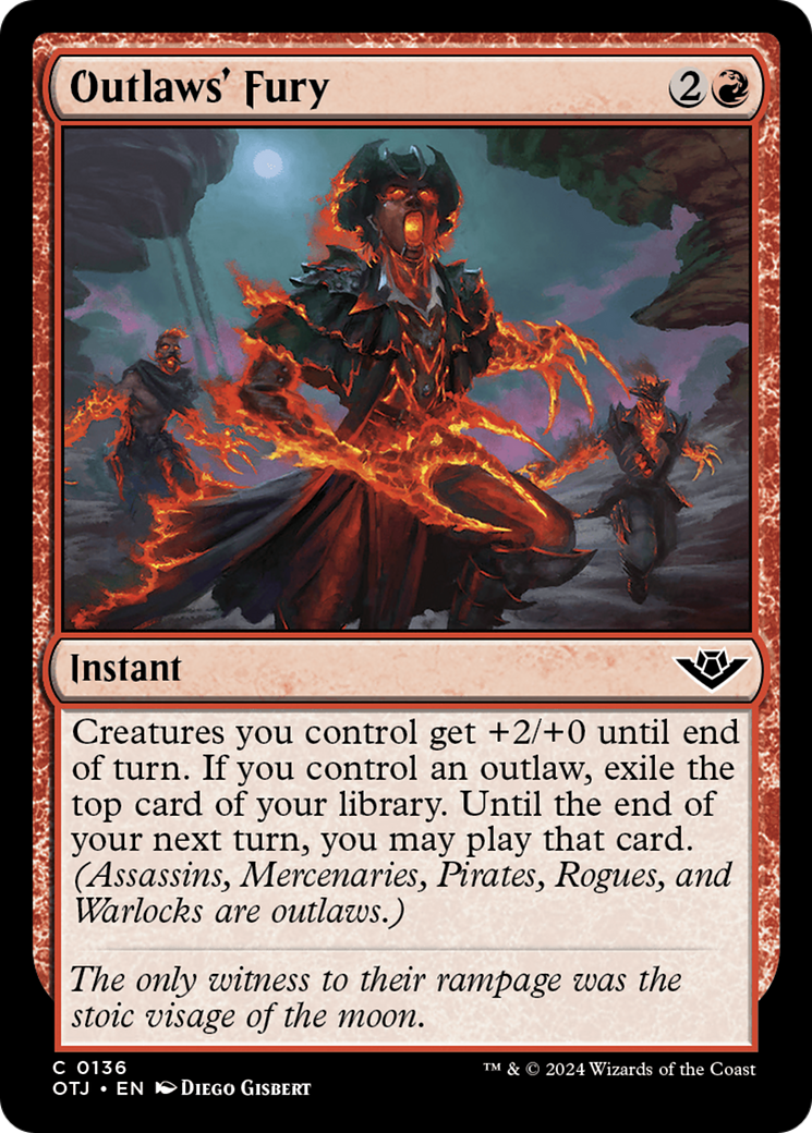Outlaws' Fury (OTJ-136) (Foil)