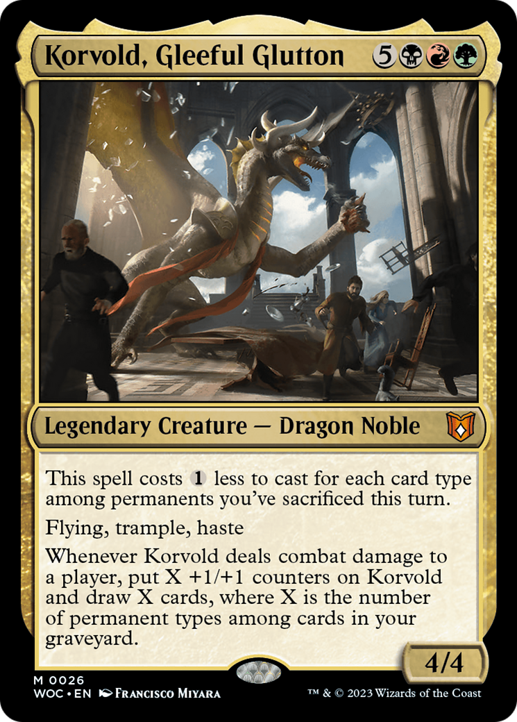 Korvold, Gleeful Glutton (WOC-026) (Foil)