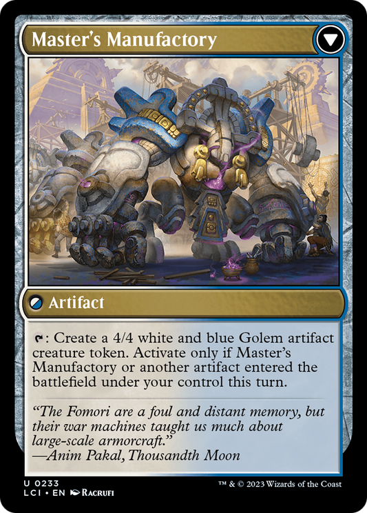 Master's Guide-Mural // Master's Manufactory (LCI-233)