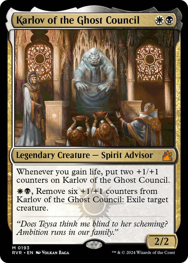 Karlov of the Ghost Council (RVR-193) (Foil)