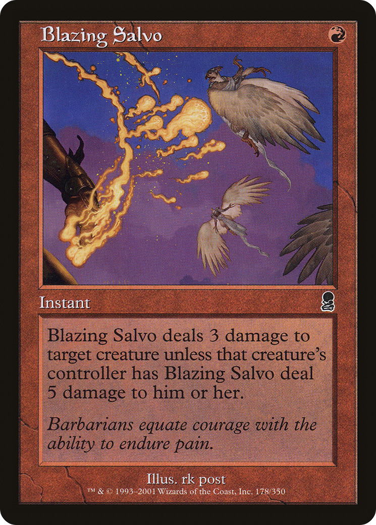 Blazing Salvo (ODY-178) (Foil)