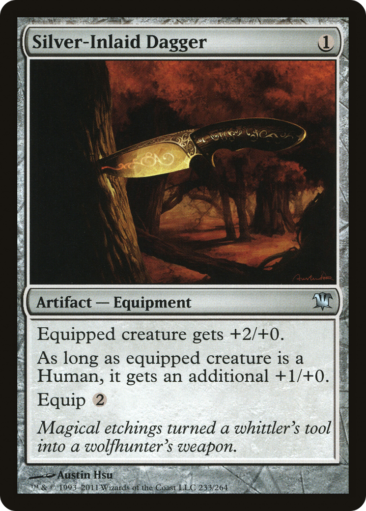 Silver-Inlaid Dagger (ISD-233) (Foil)
