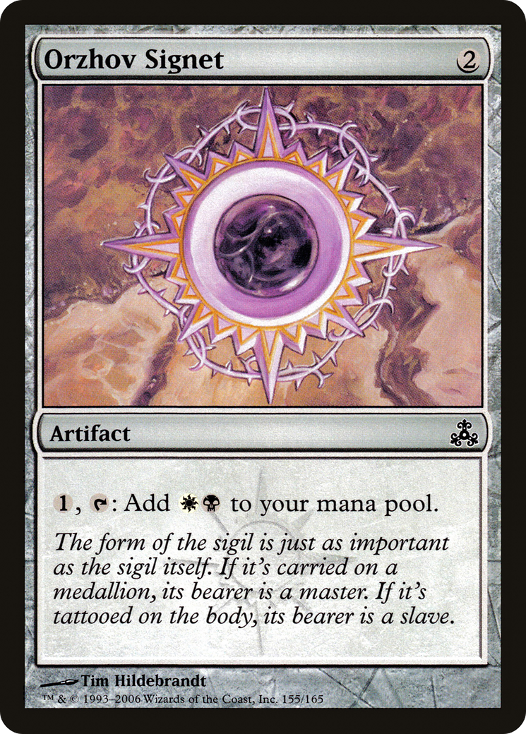 Orzhov Signet (GPT-155) (Foil)