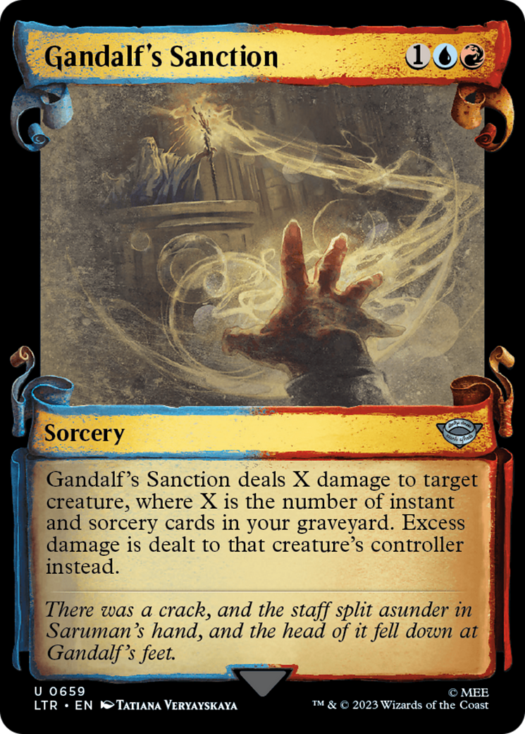 Gandalf's Sanction (LTR-659) (Showcase) (Scroll) (Foil)