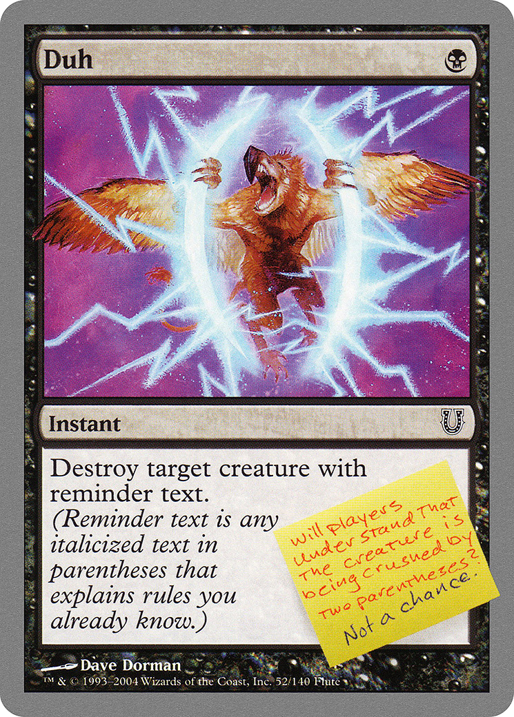 Duh (UNH-052) (Foil)