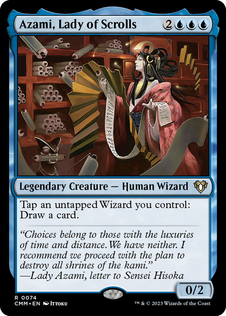 Azami, Lady of Scrolls (CMM-074) (Foil)