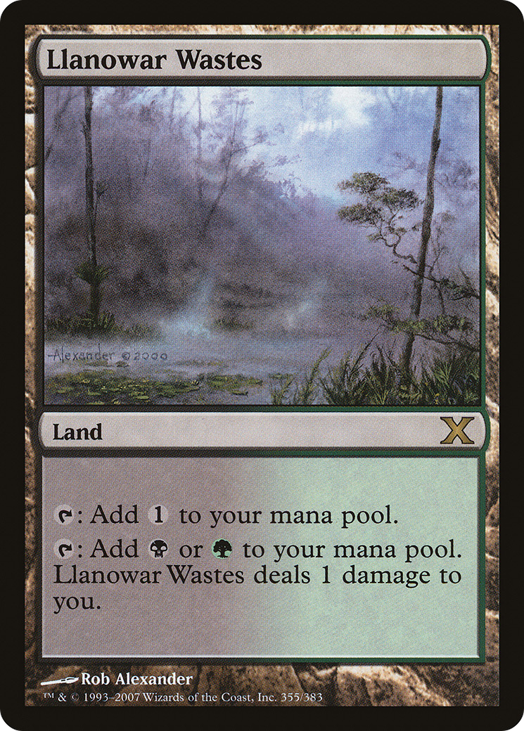 Llanowar Wastes (10E-355) (Foil)