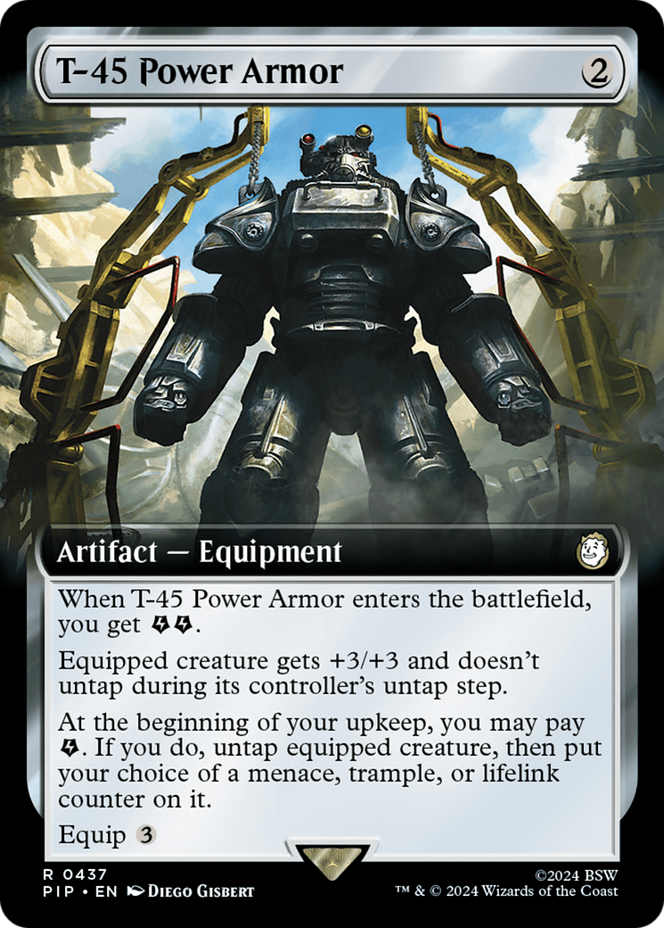 T-45 Power Armor (PIP-437) (Extended Art) (Foil)
