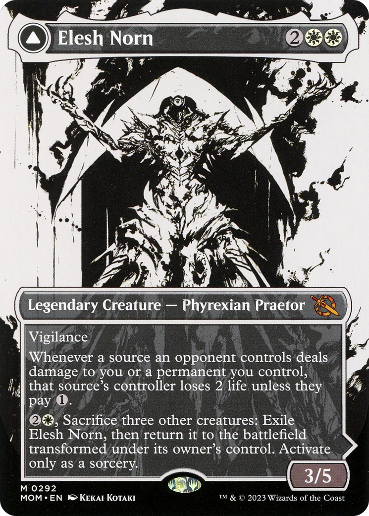 Elesh Norn // The Argent Etchings (MOM-292) (Showcase) (Borderless) (Foil)
