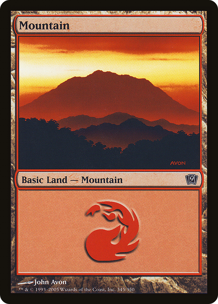 Mountain (345) (9ED-345★) (Foil)