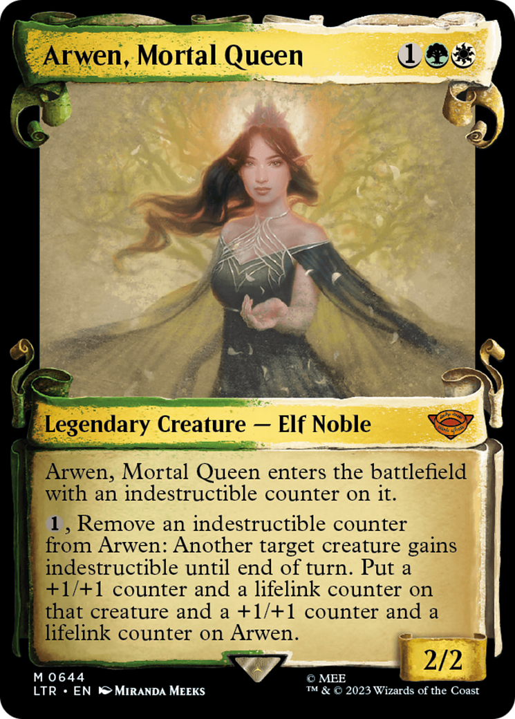 Arwen, Mortal Queen (LTR-644) (Showcase) (Scroll) (Foil)