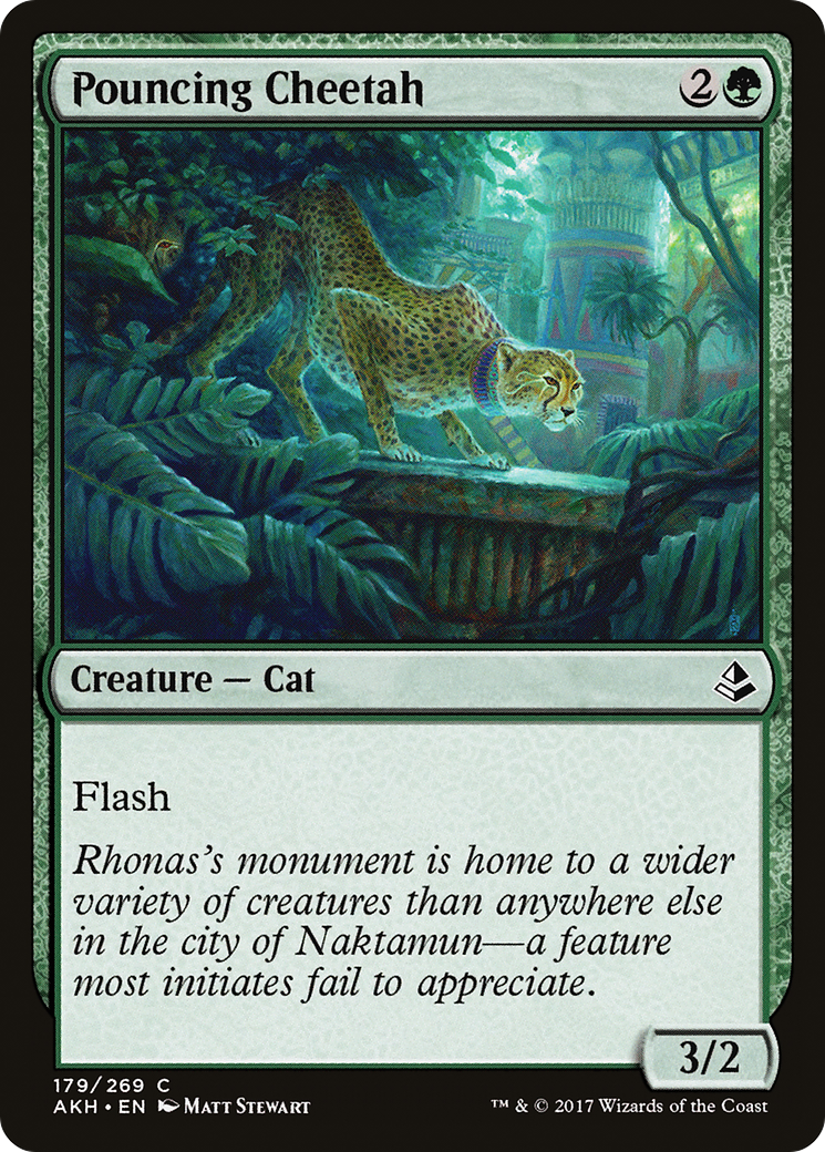 Pouncing Cheetah (AKH-179) (Foil)