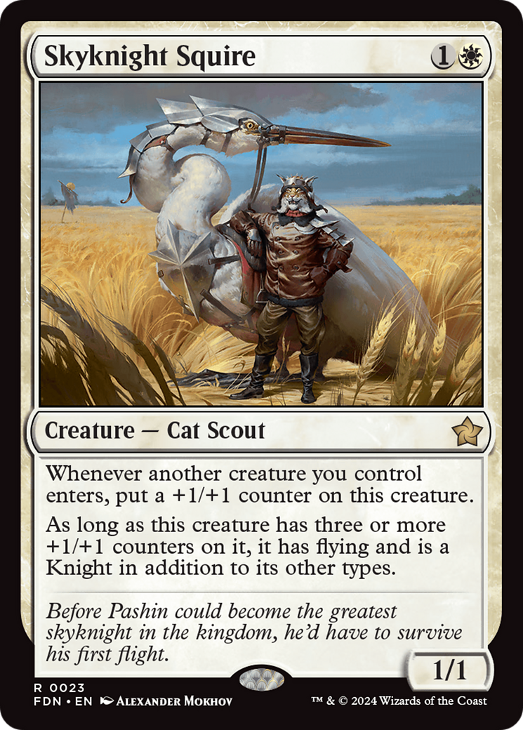 Skyknight Squire (FDN-023) (Foil)