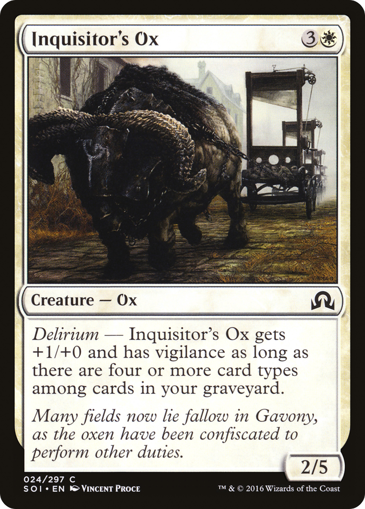 Inquisitor's Ox (SOI-024) (Foil)